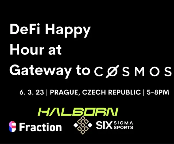 DeFi Happy Hour at Gateway to Cosmos with Halborn, Fraction, Six Sigma Sports